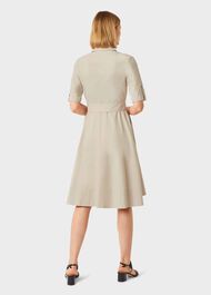 Tyra Fit And Flare Dress, Stone, hi-res