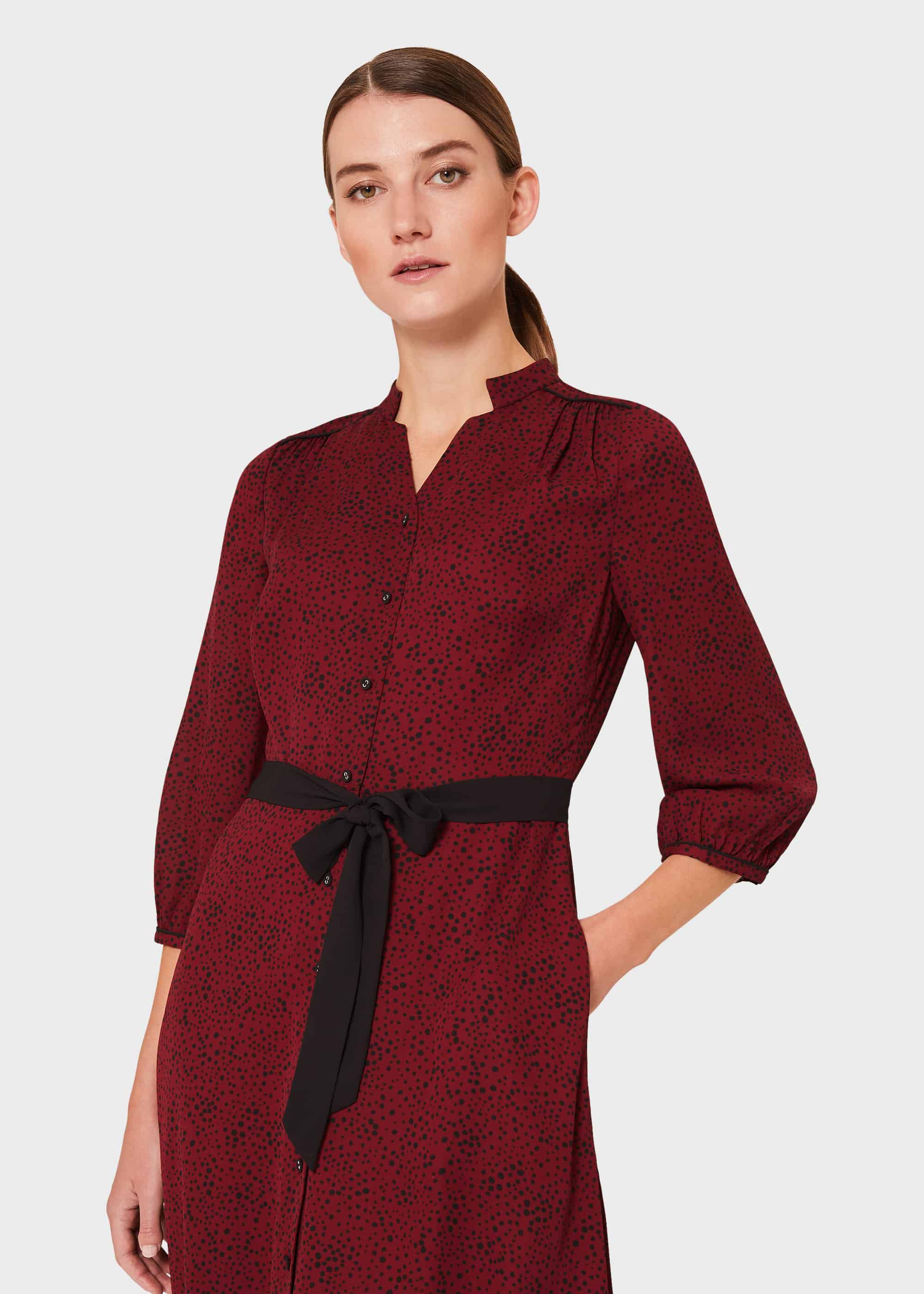 hobbs black shirt dress