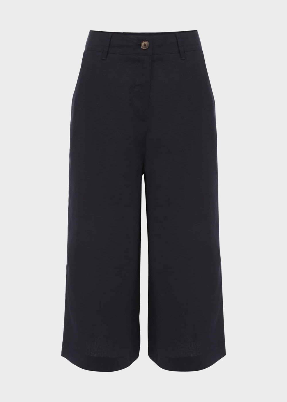 Toni Linen Culotte, Navy, hi-res
