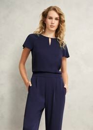 Lulu Embellished Top, Midnight, hi-res