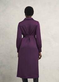 Arianne Satin Dress, Regal Purple, hi-res