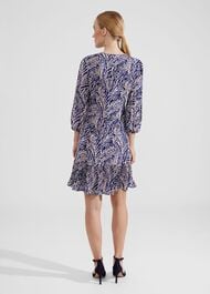 Petite Lilith Dress, Navy Blue Multi, hi-res