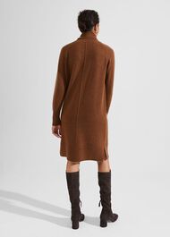 Nessa Knitted Dress With Alpaca, Toffee, hi-res