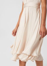 Viola V Neck Dress, Blush, hi-res