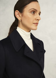 Petite Livia Wool Coat, Black, hi-res