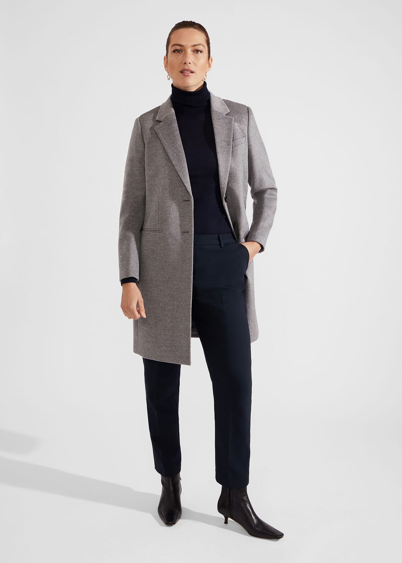 Tilda Wool Coat, Grey, hi-res