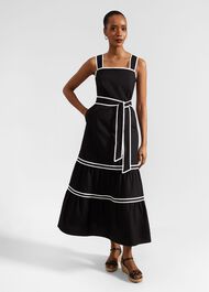 Chloe Dress, Black Ivory, hi-res