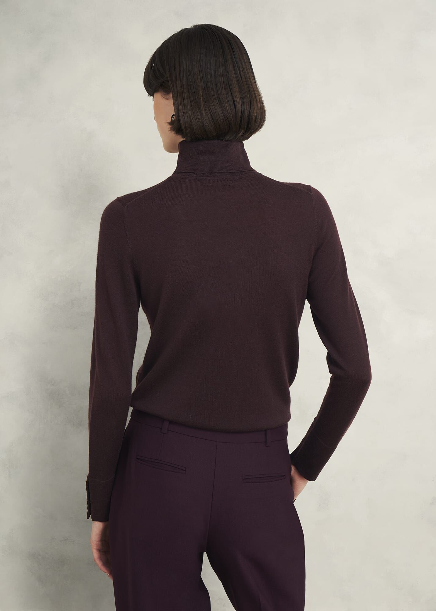 Lara Merino Wool Roll Neck Jumper | Hobbs UK |