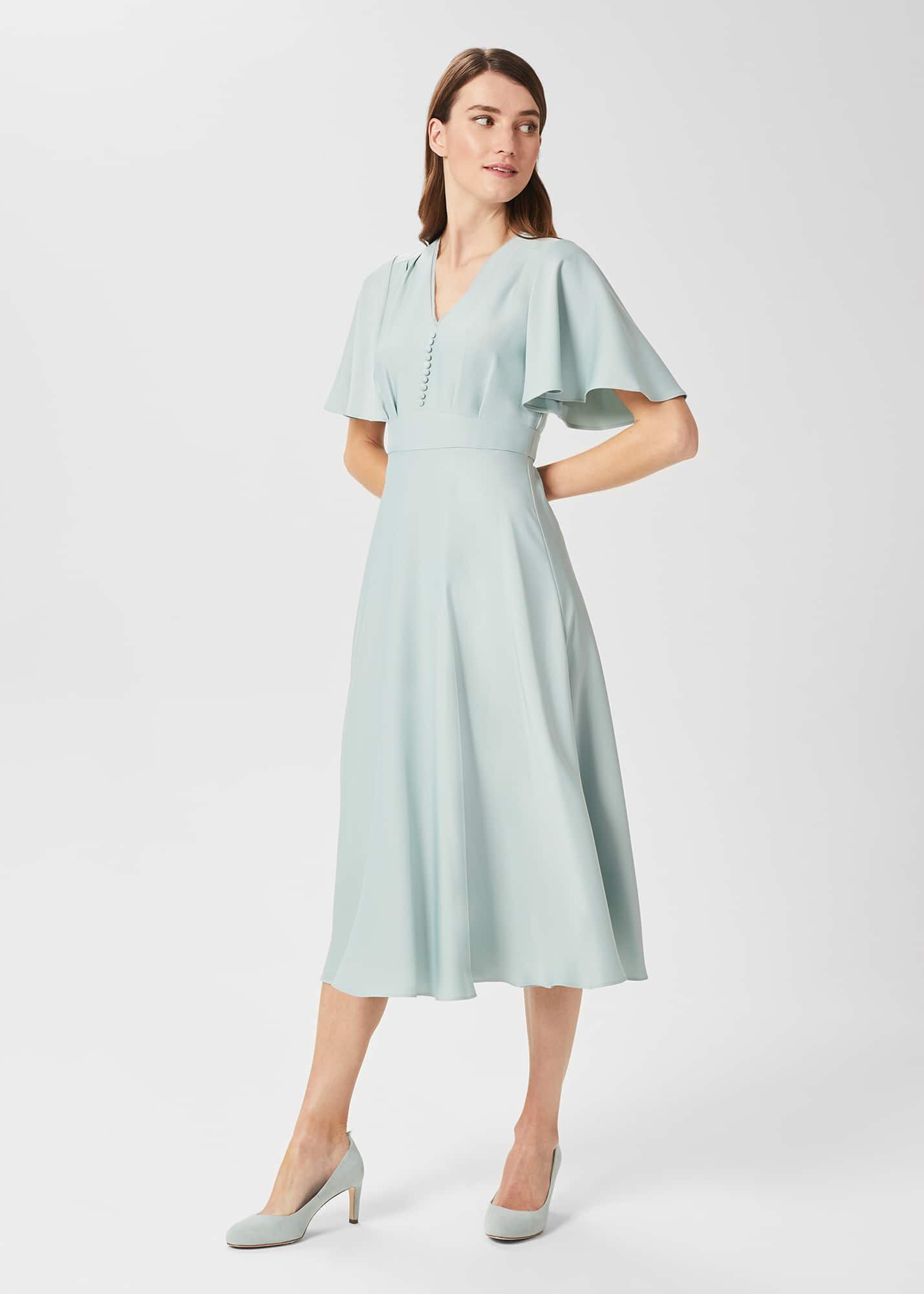 Hobbs green dress sales sale