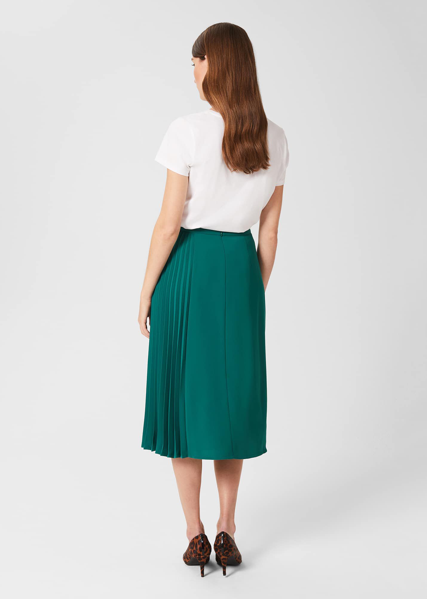 Jade green sale midi skirt