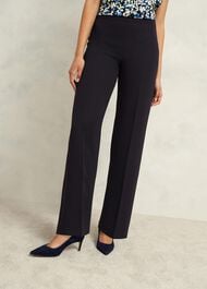 Petite Mel Wide Pants, Navy, hi-res