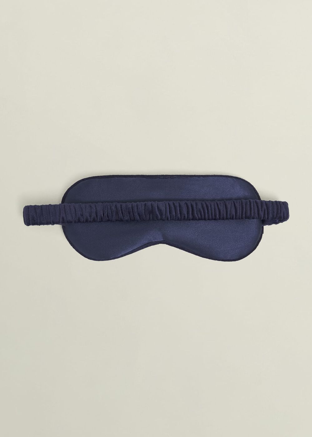 Gabriella Embroidered Silk Eye Mask, Navy Gold, hi-res