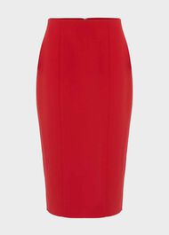 Beatrix Pencil Skirt, Scarlet Red, hi-res