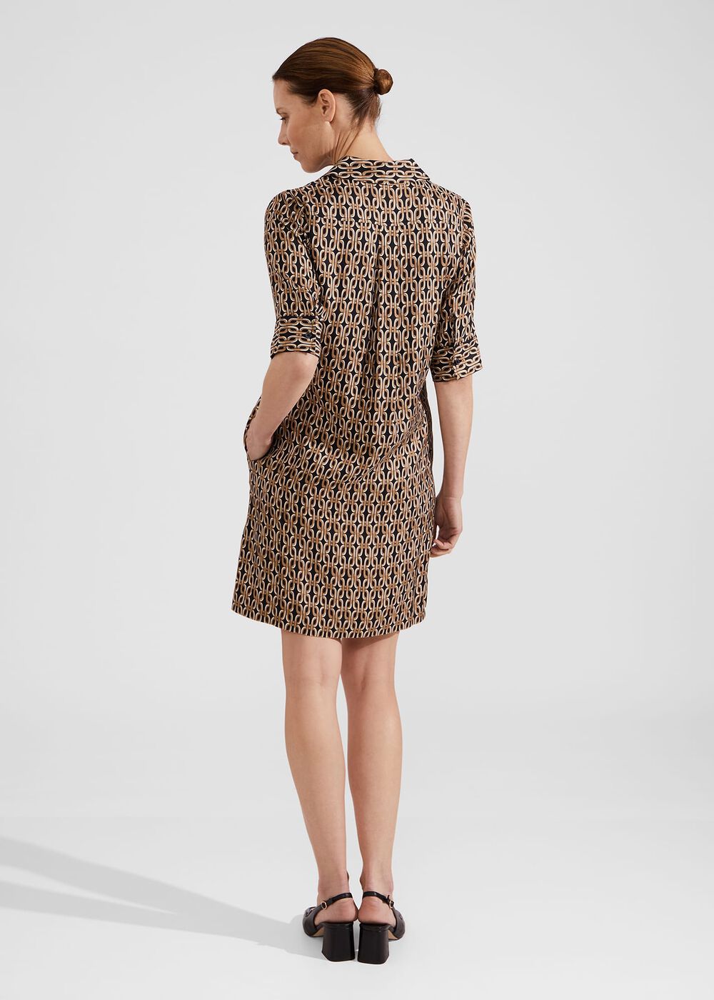 Marciella Dress, Black Camel, hi-res