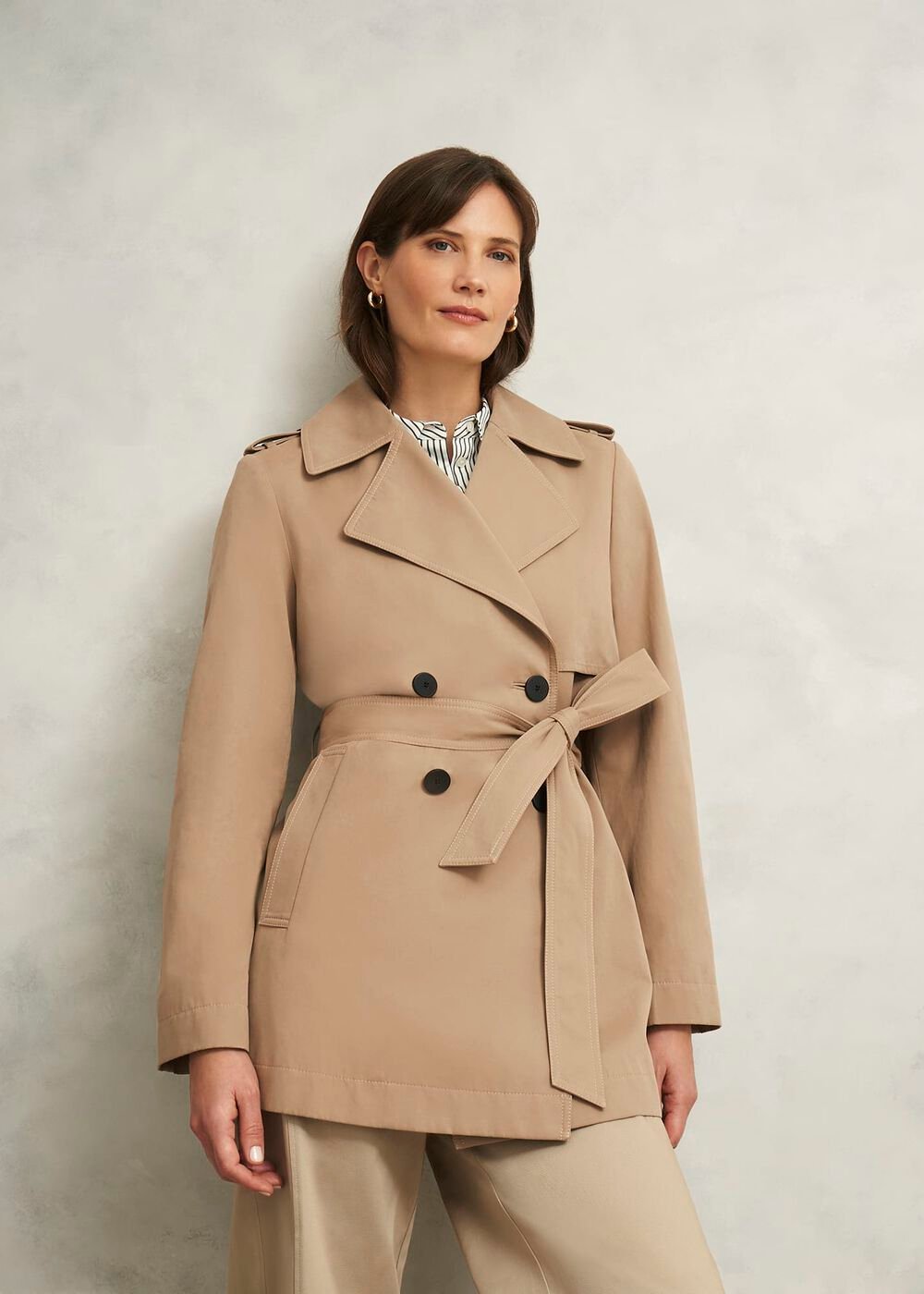 Norma Trench Coat, Fawn Beige, hi-res
