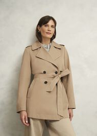 Norma Trench Coat, Fawn Beige, hi-res