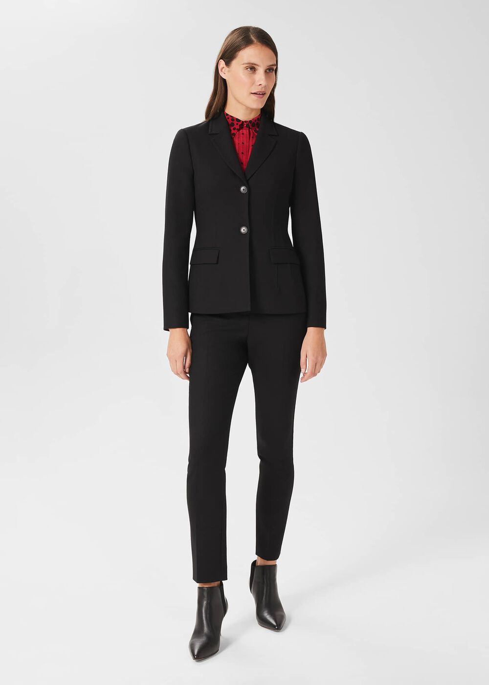 Giulia Wool Blend Blazer, Black, hi-res