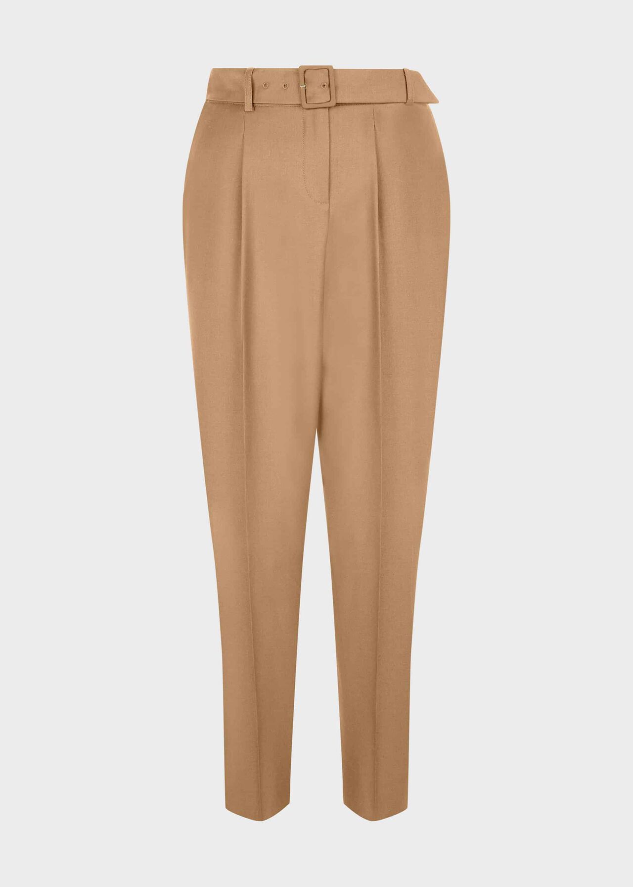 Harrietta Tapered trousers With Wool, Dark Camel, hi-res