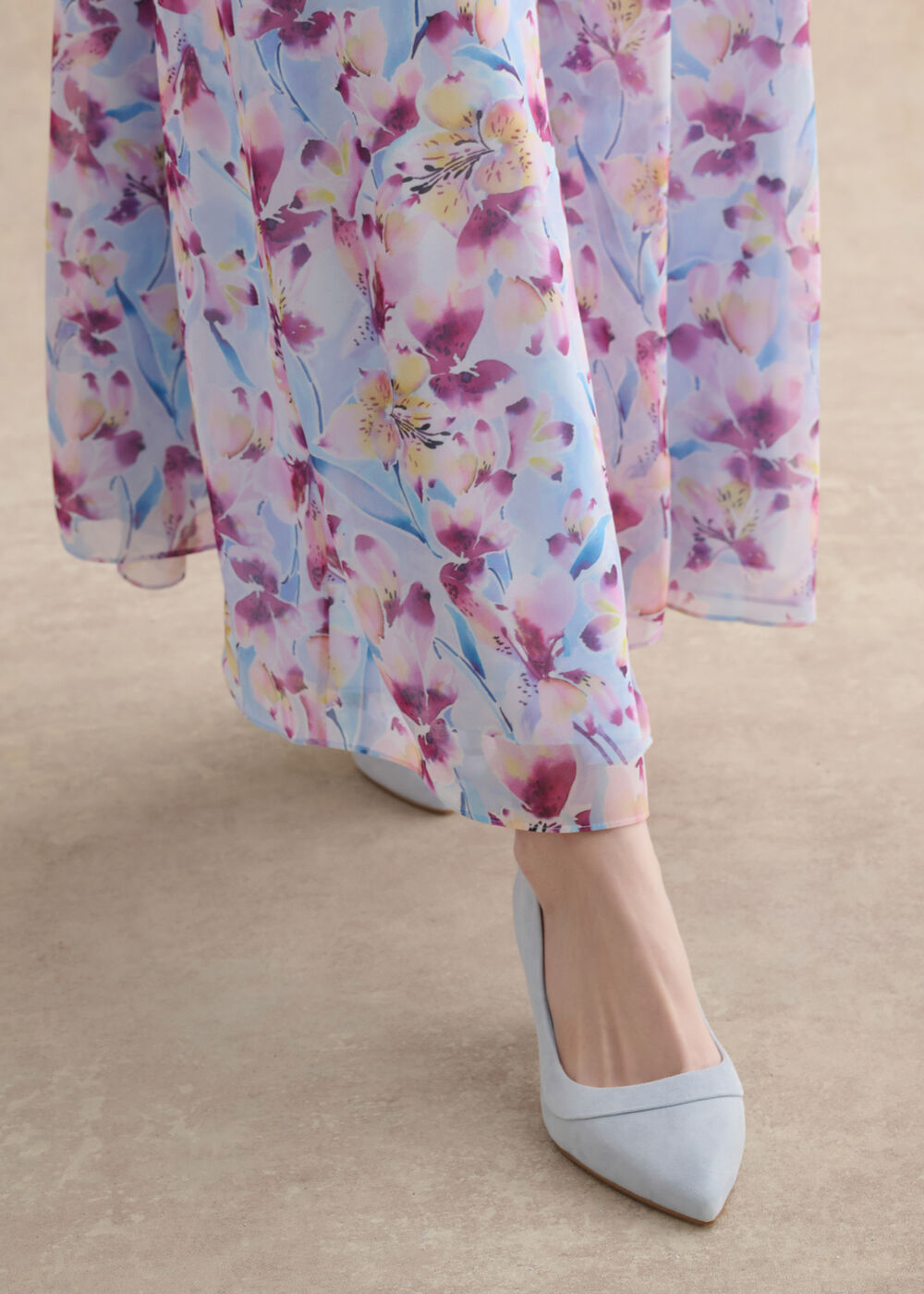 Faye Suede Courts, Pale Blue, hi-res