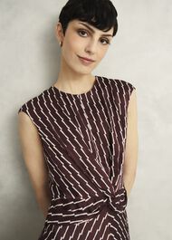 Burnby Dress, Brown Ivory, hi-res