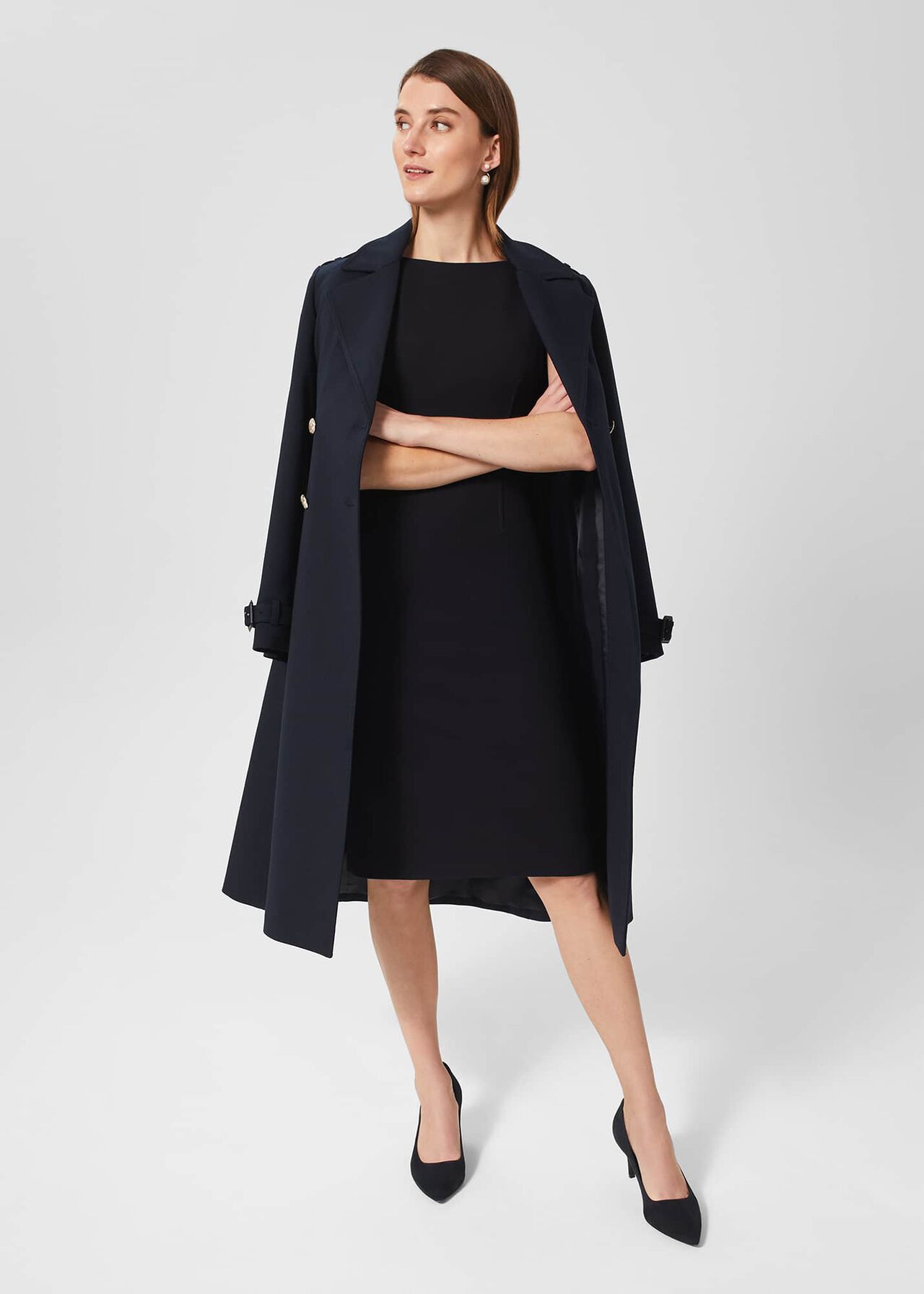 Mia Dress, Navy, hi-res