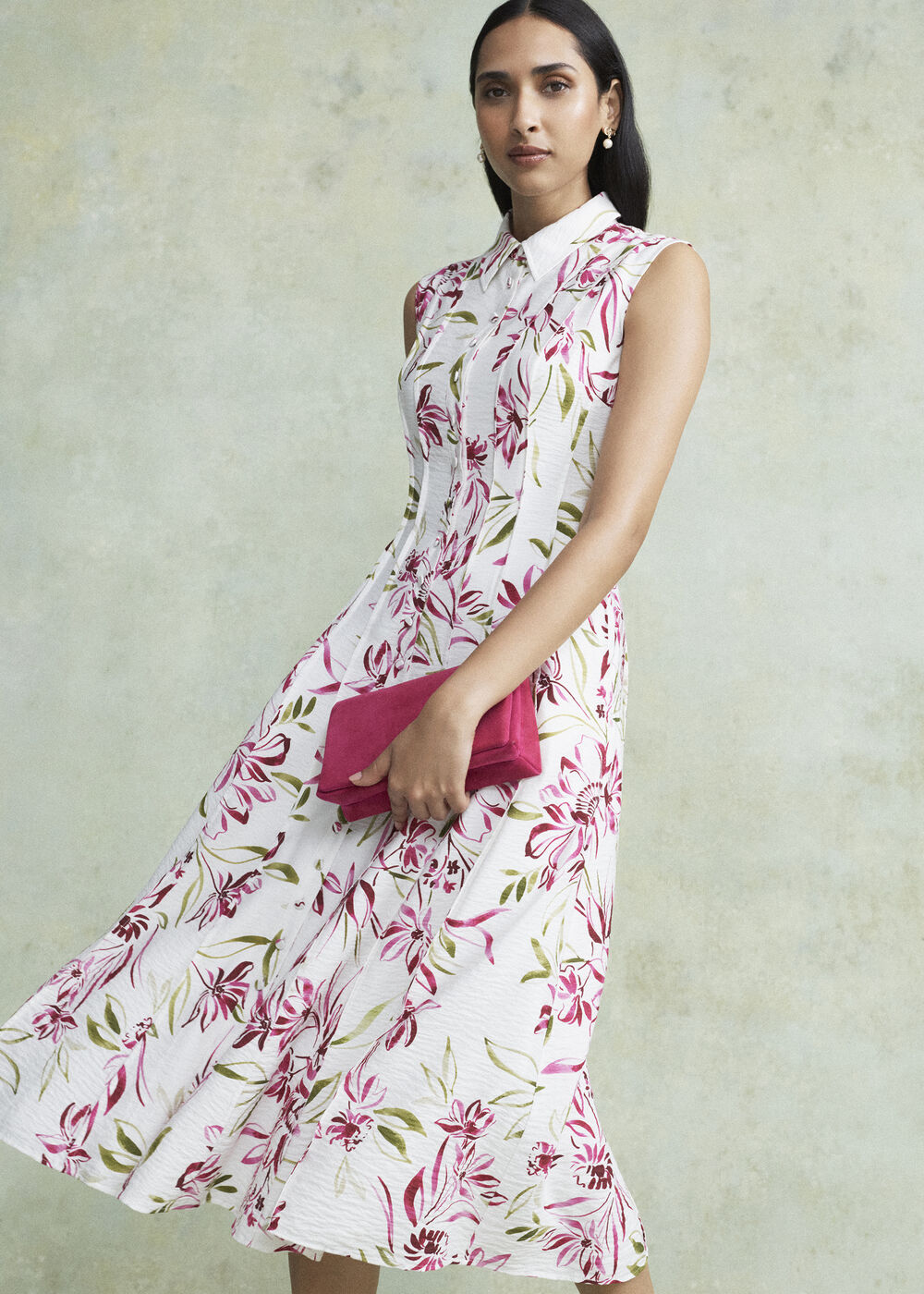 Della Button Through Shirt Dress