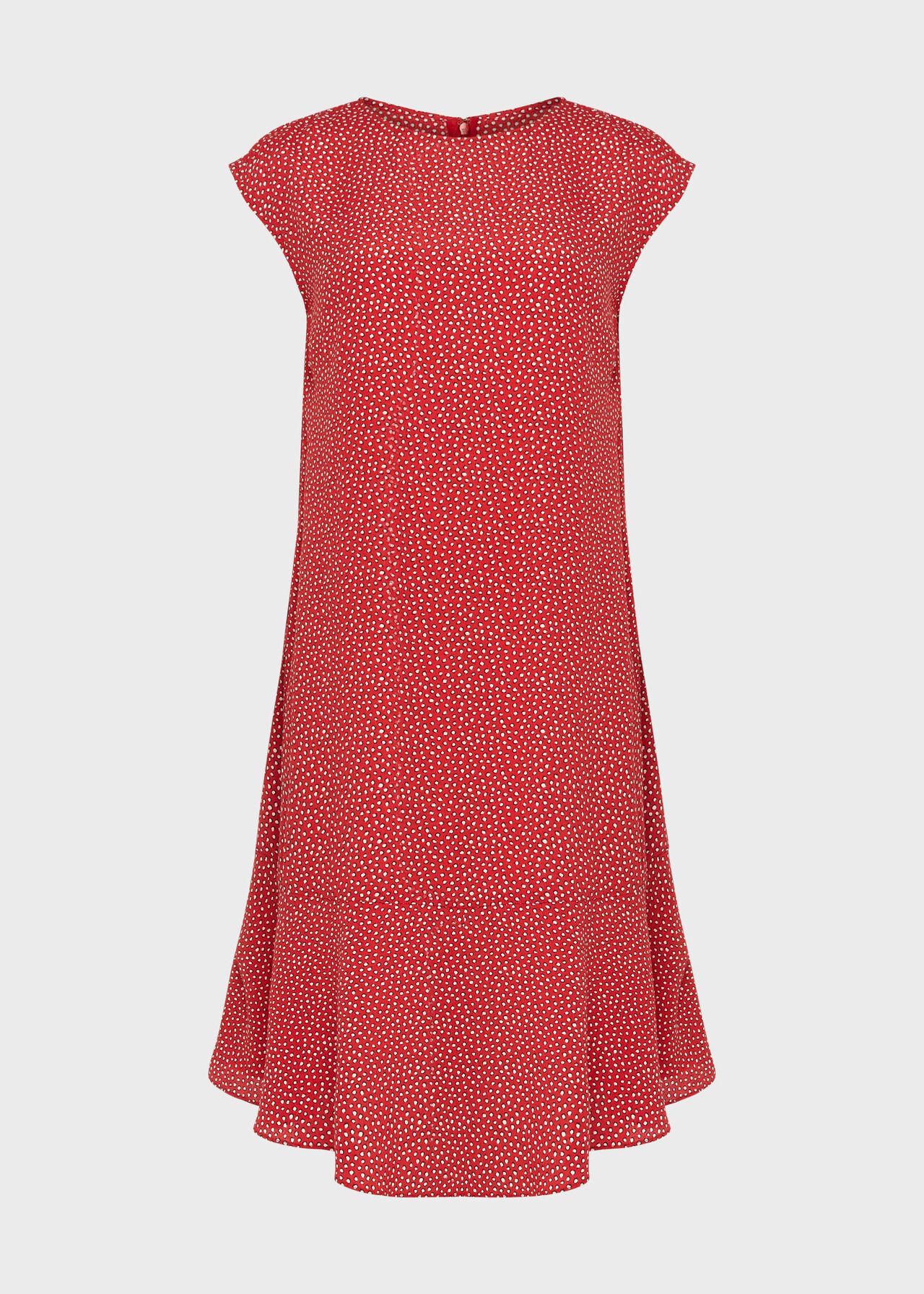 Catalina Printed Dress, Raspberry Ivory, hi-res