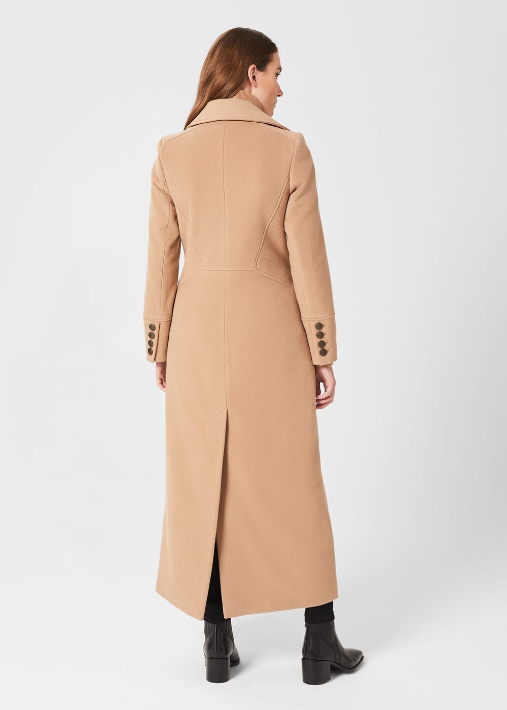 Brenna Wool Blend Maxi Coat, Camel, hi-res
