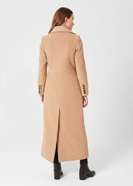 Brenna Wool Blend Maxi Coat, Camel, hi-res