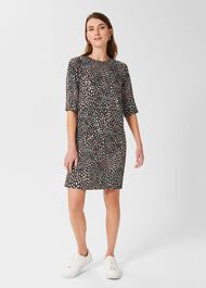 Iza Tunic Dress, Black Multi, hi-res