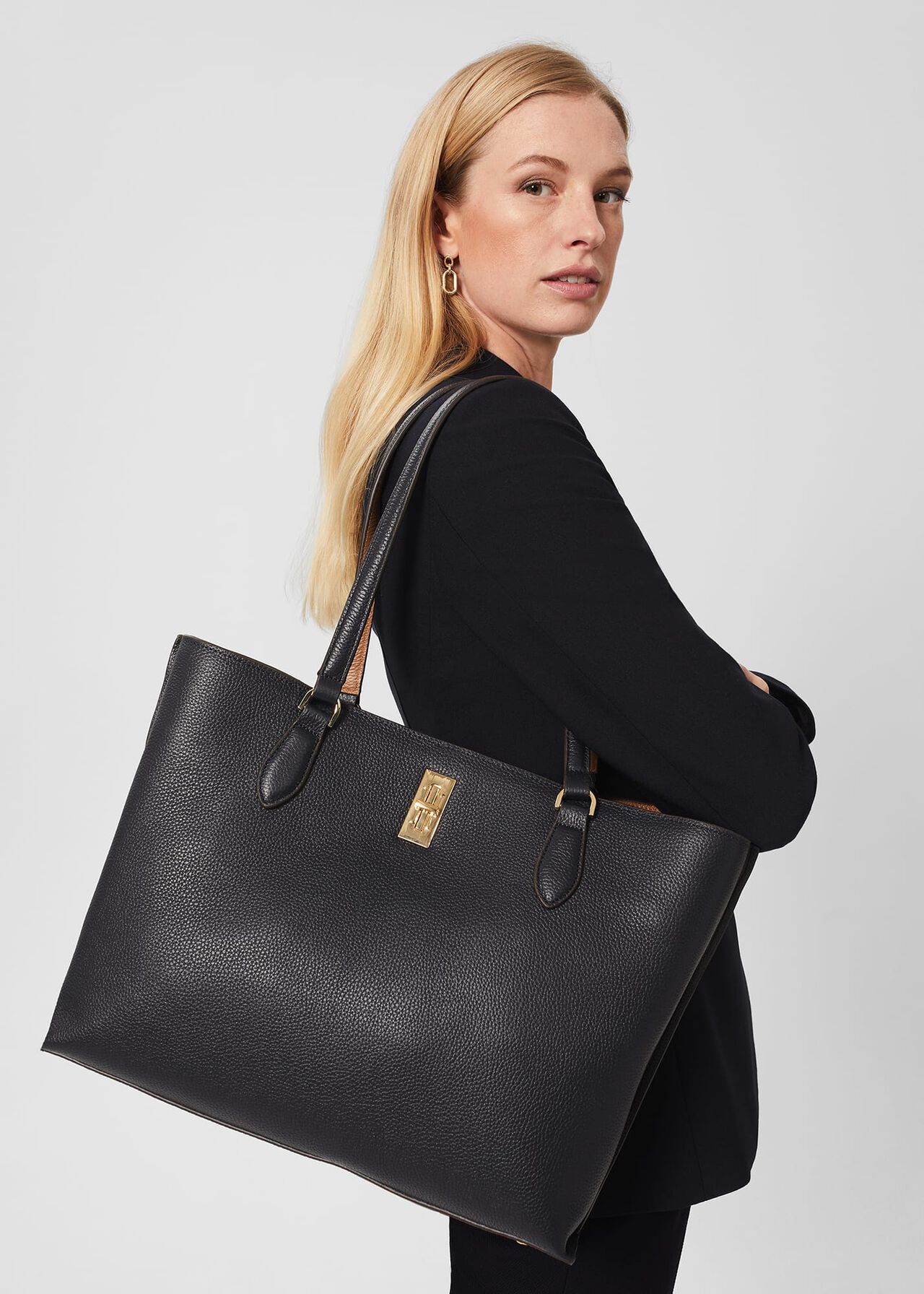 Knowle Tote, Navy, hi-res