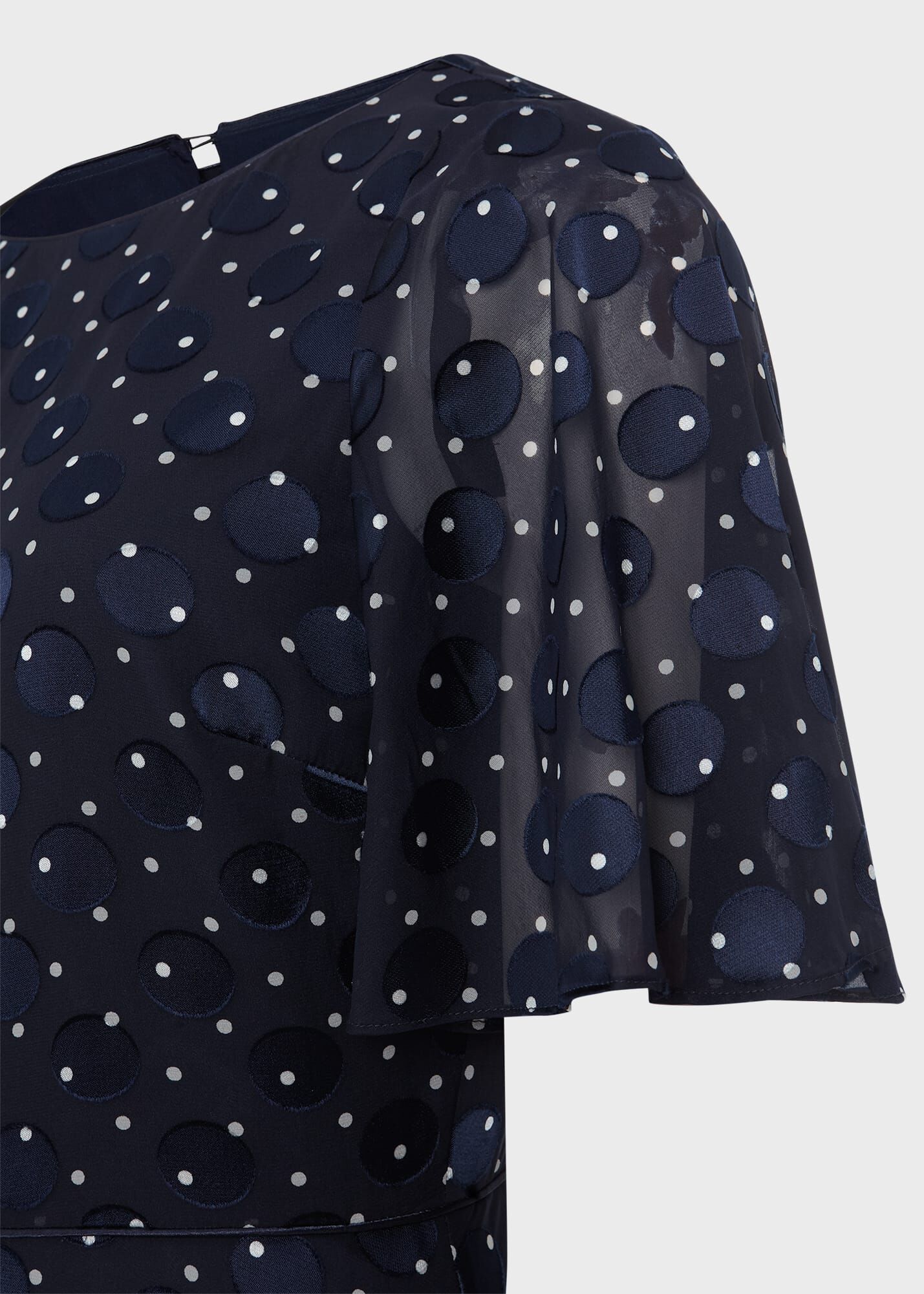 【Hobbs London】CEIRA スポット フィット アンド フレア ドレス Hobbs London】CEIRA スポット フィット アンド フレア ドレス