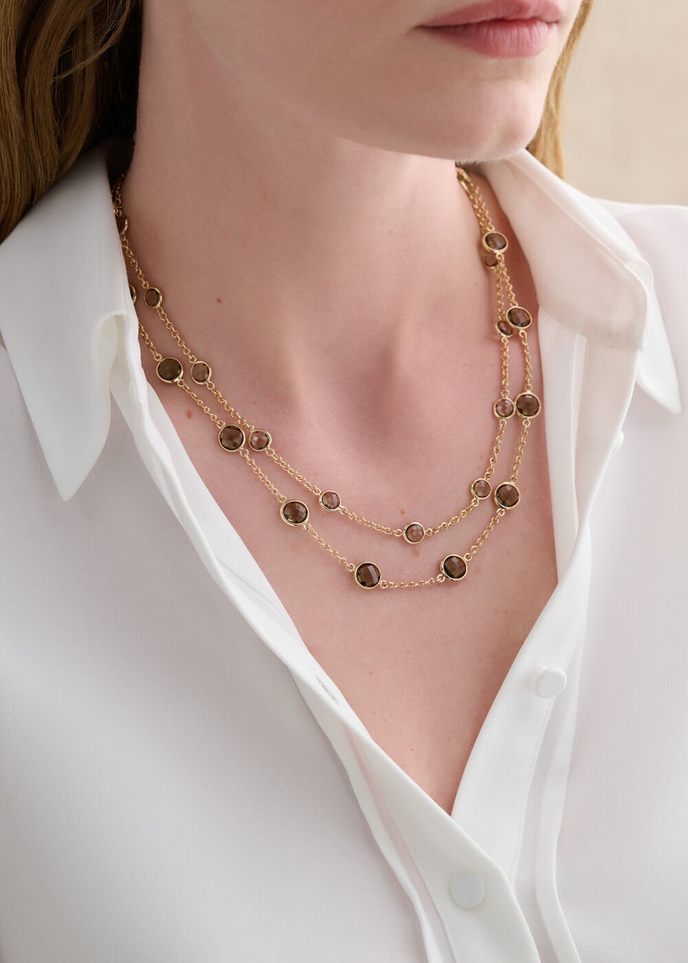 Rosabel Necklace, Gold, hi-res