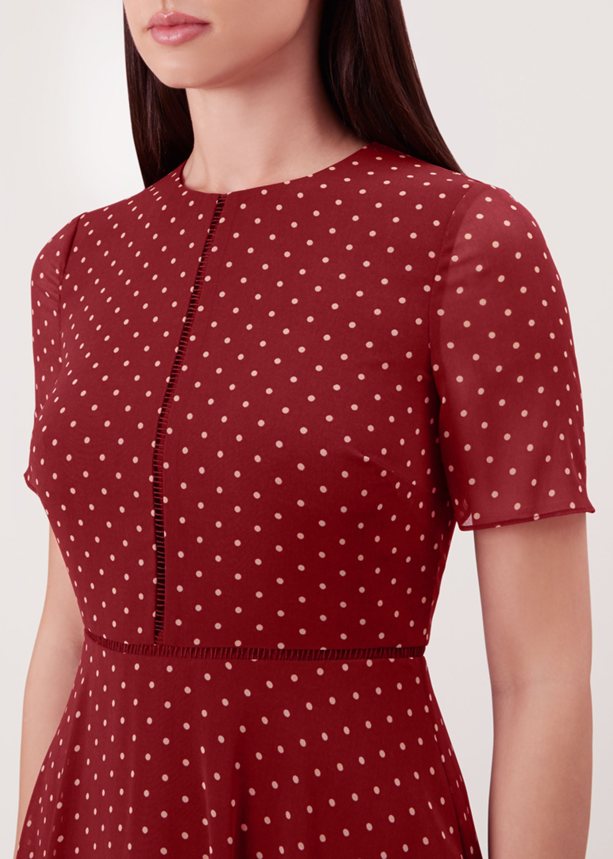 hobbs cecily spot dress