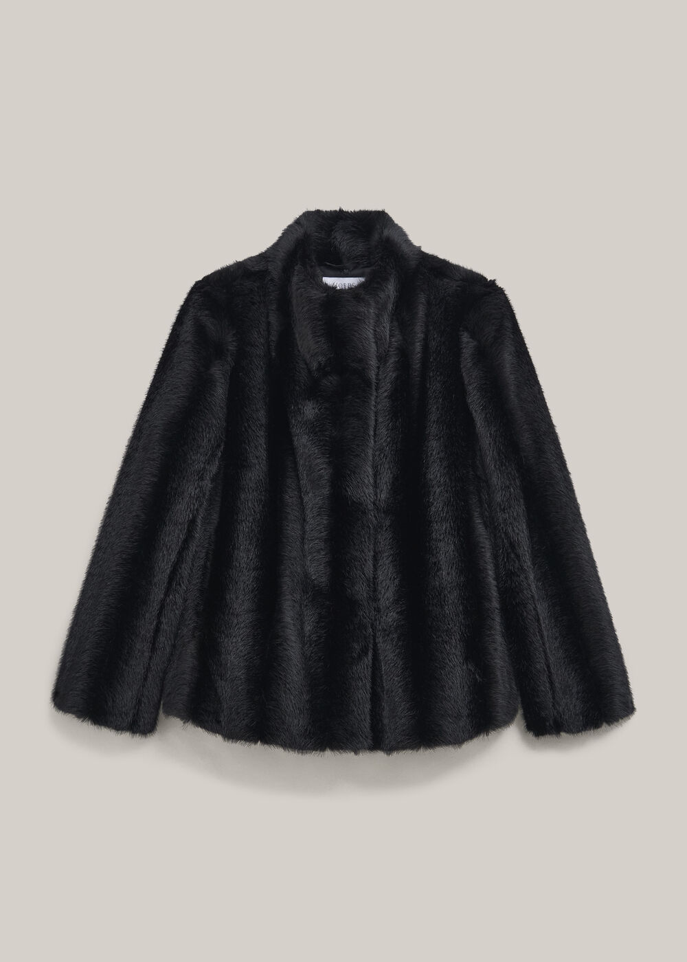 Misha Faux Fur Coat, Black, hi-res