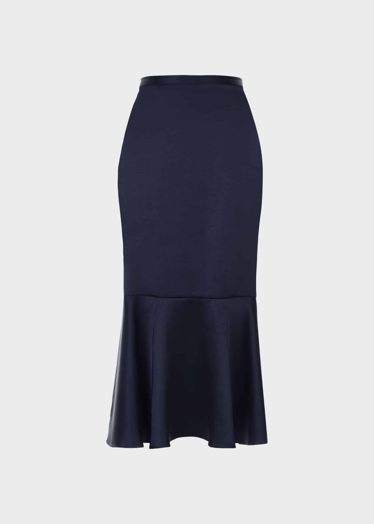 Amberlee Satin Skirt, Midnight, hi-res