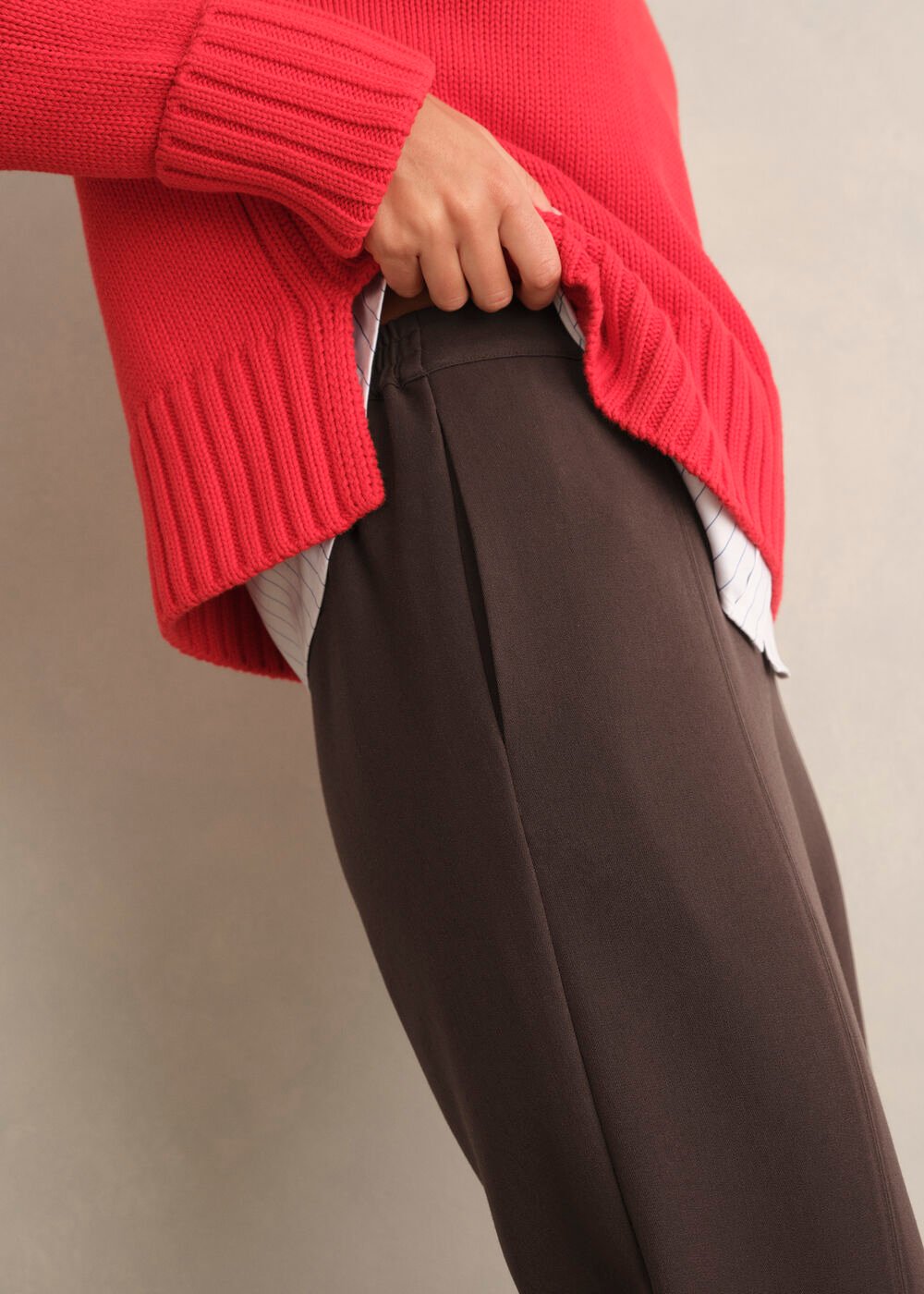 Marina Trousers, Deep Brown, hi-res