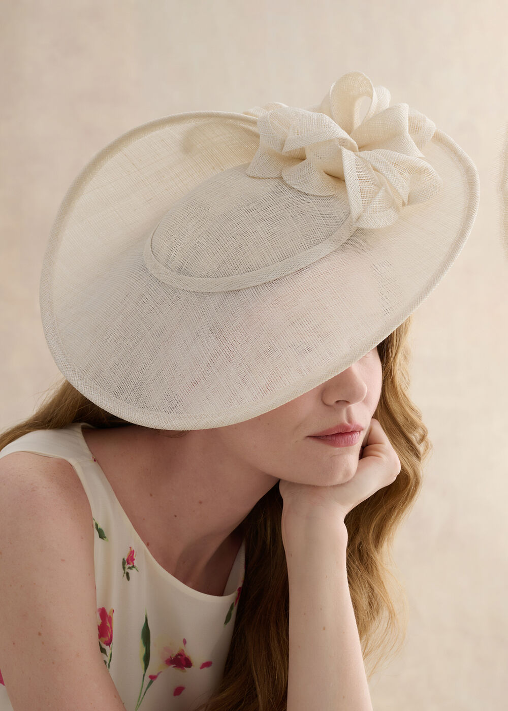 Elaina Fascinator, Warm Ivory, hi-res
