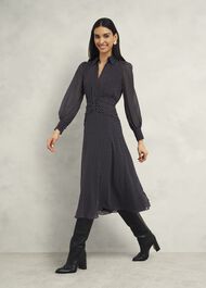 Longstock Dress, Black Ivory, hi-res