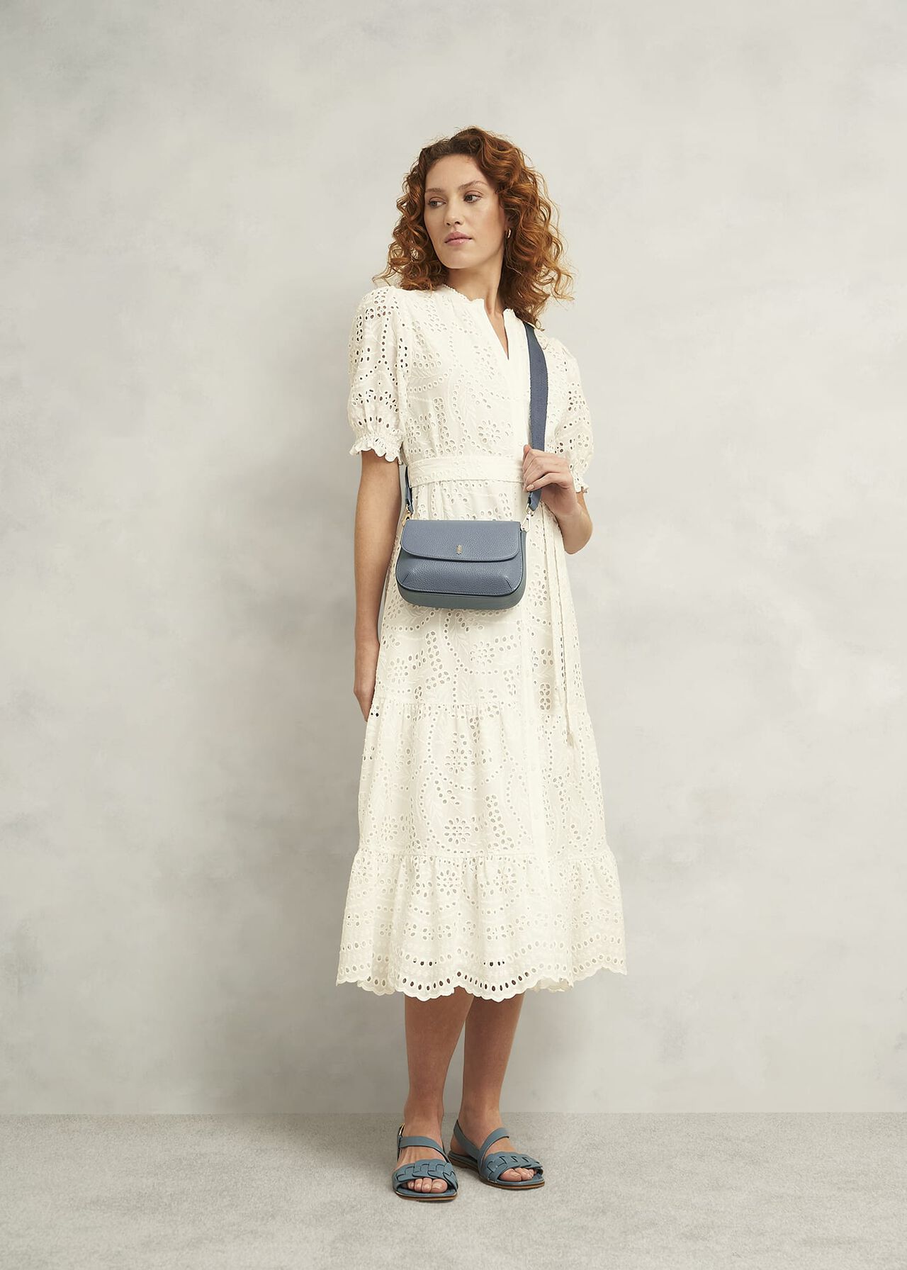 Berwick Leather Crossbody Bag, Cornflower Blue, hi-res