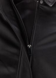 Sera Leather Jacket, Black, hi-res