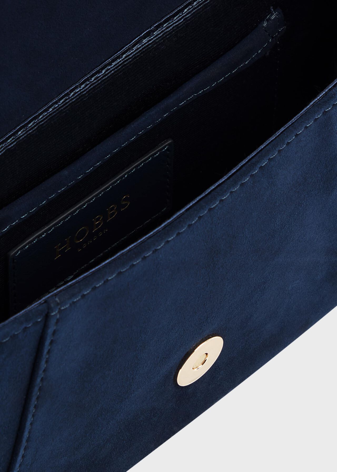 Cartmel Suede Clutch Bag, Midnight, hi-res