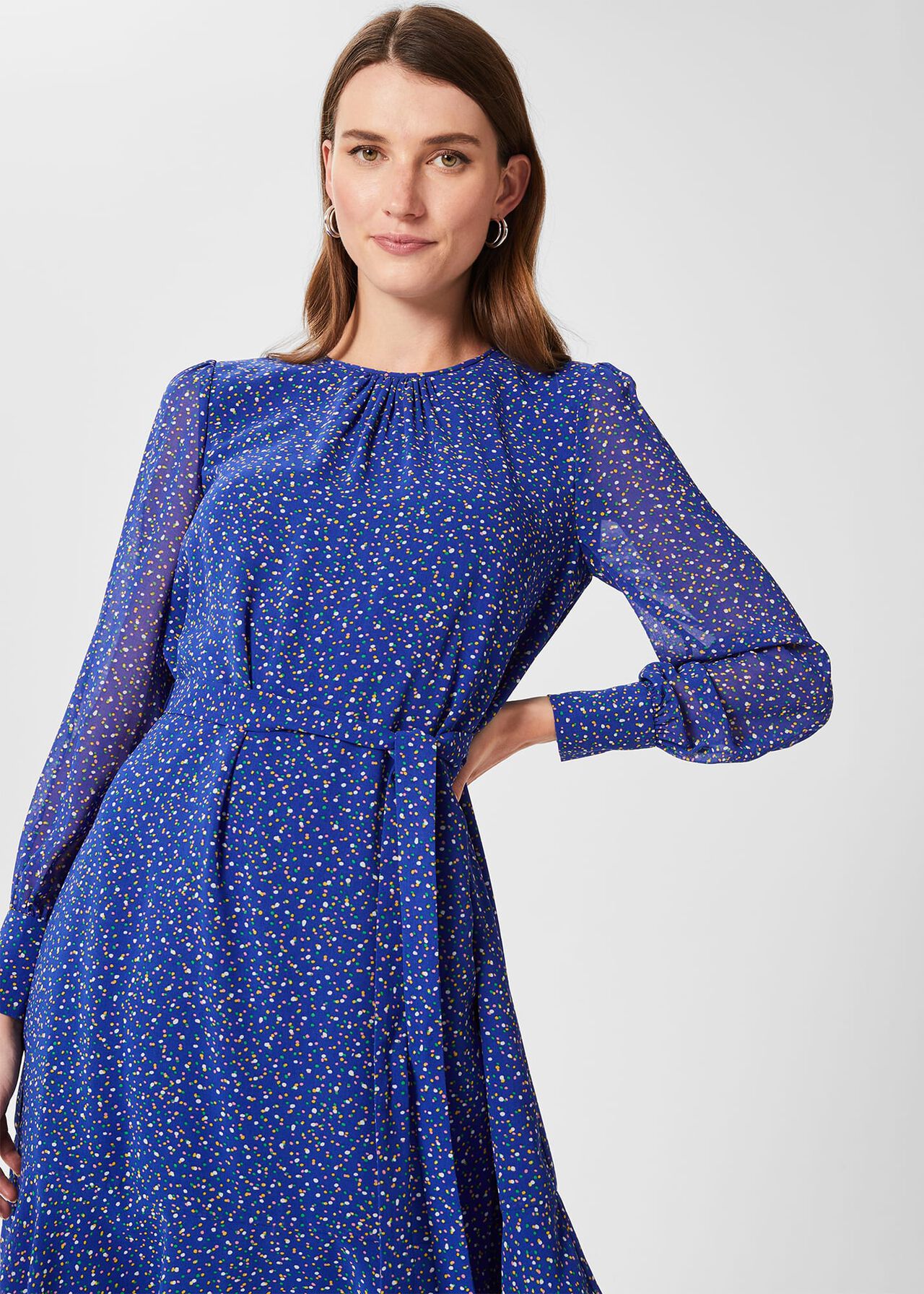 Frances Dress, Cobalt Multi, hi-res