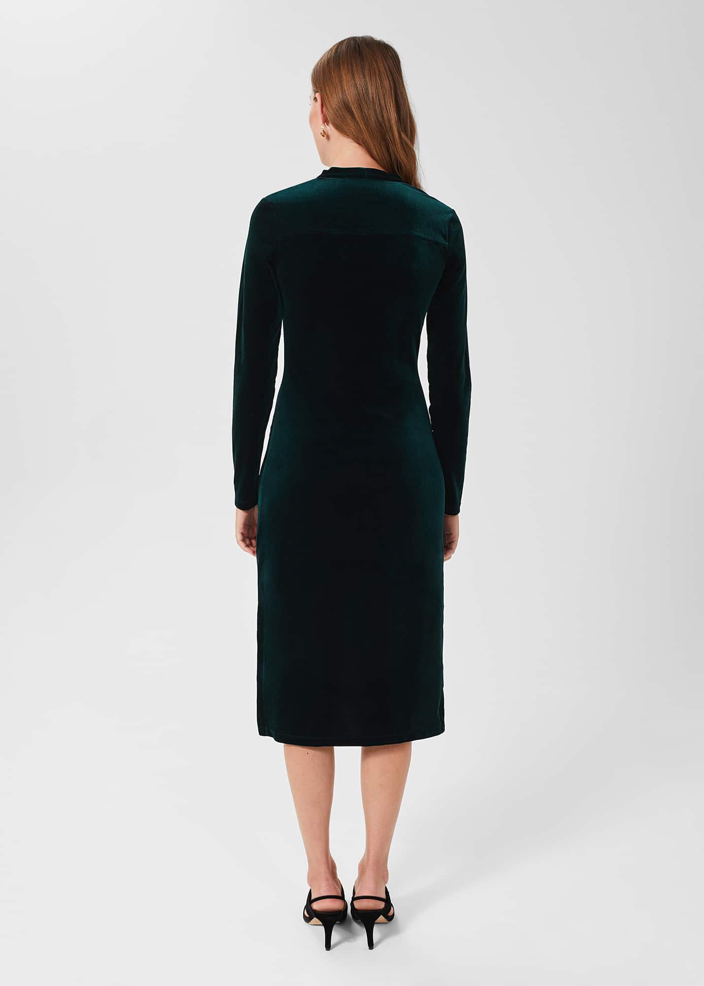 Hobbs eliora velvet dress sale