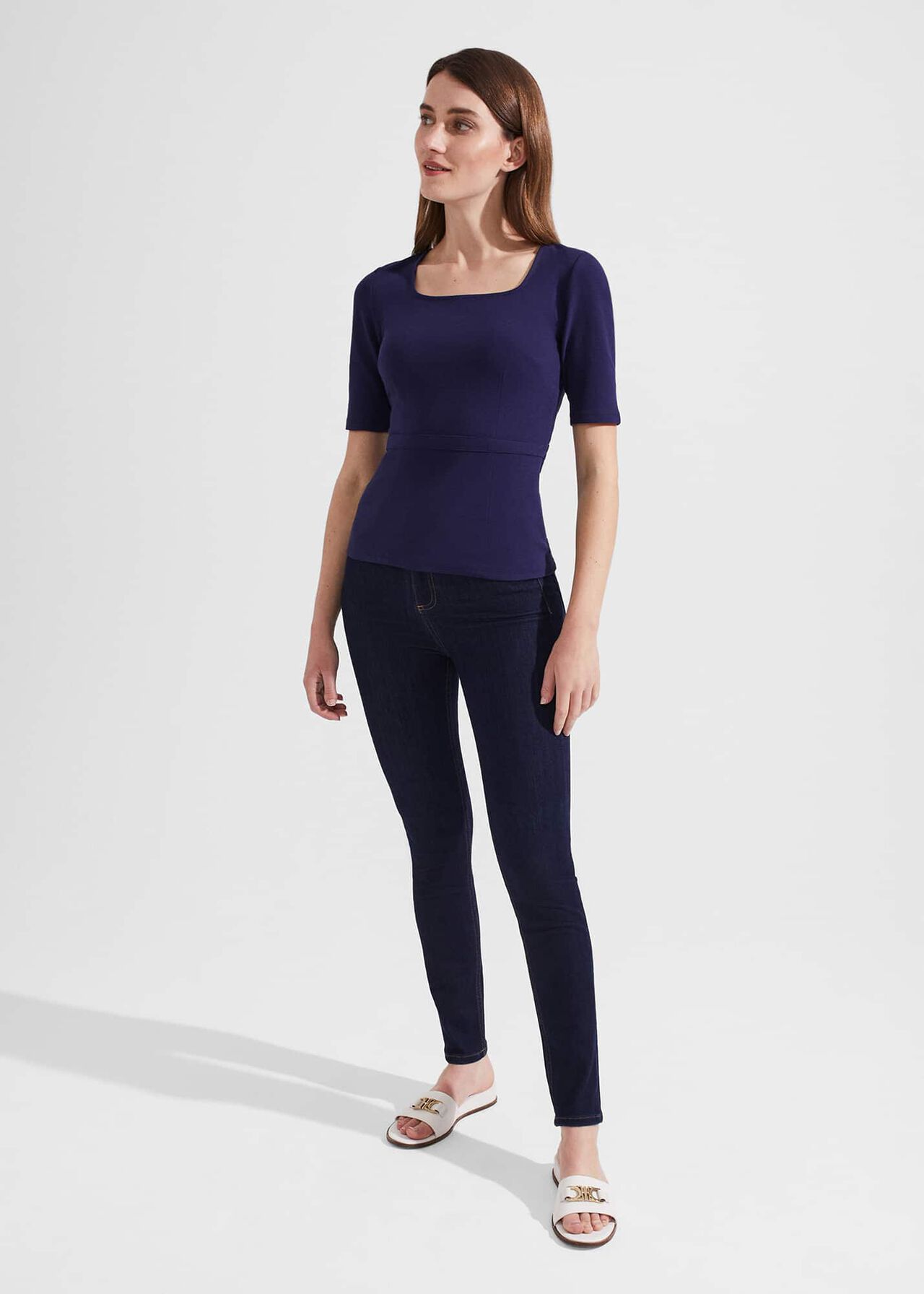 Danielle Top, Rich Navy Blue, hi-res