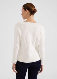 Emmy Cotton Jumper, Ivory, hi-res