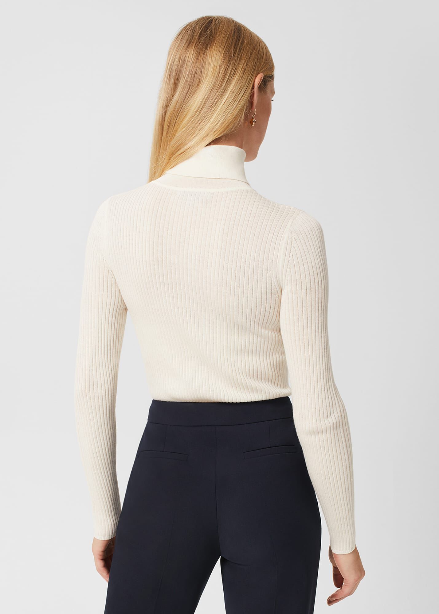 Ruby Merino Wool Roll Neck Jumper