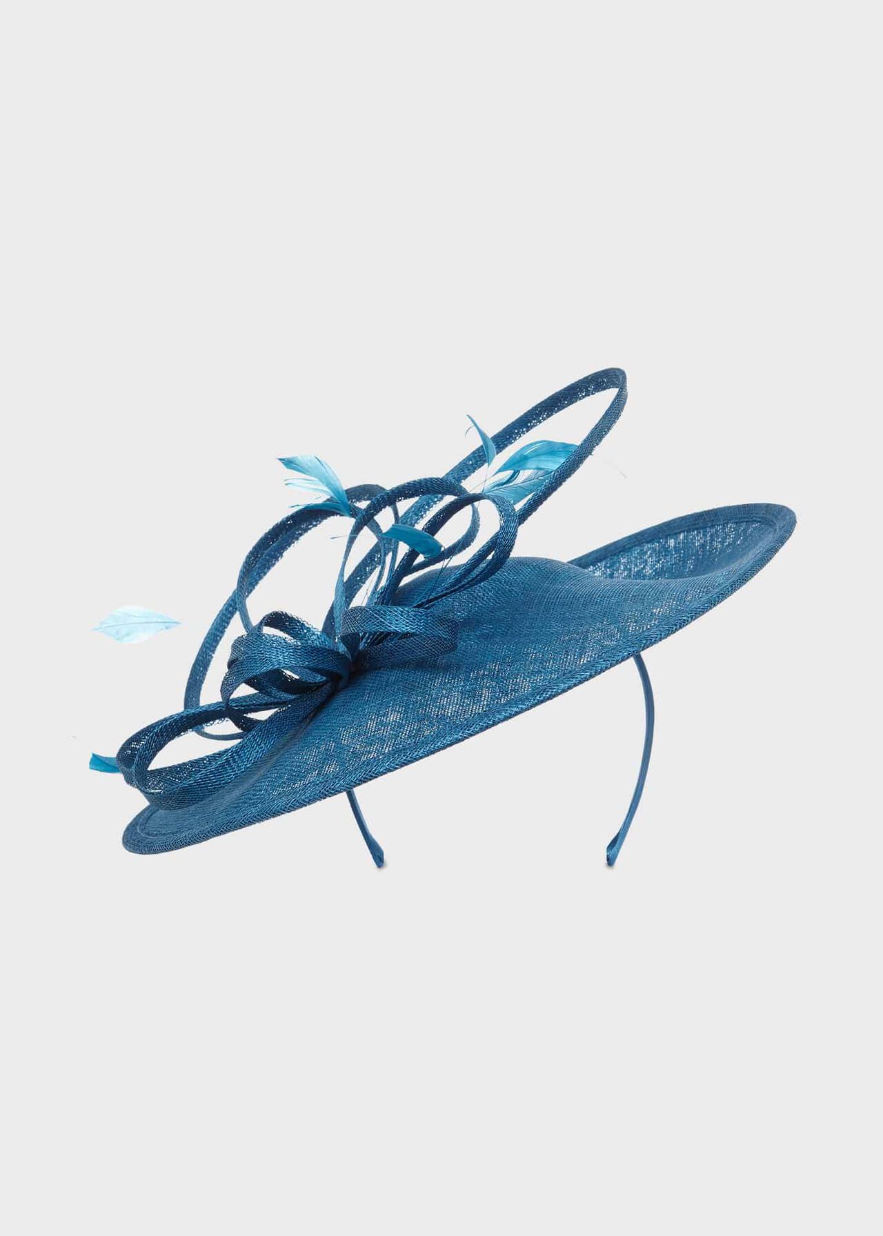 Freya Fascinator, Deep Jade Blue, hi-res