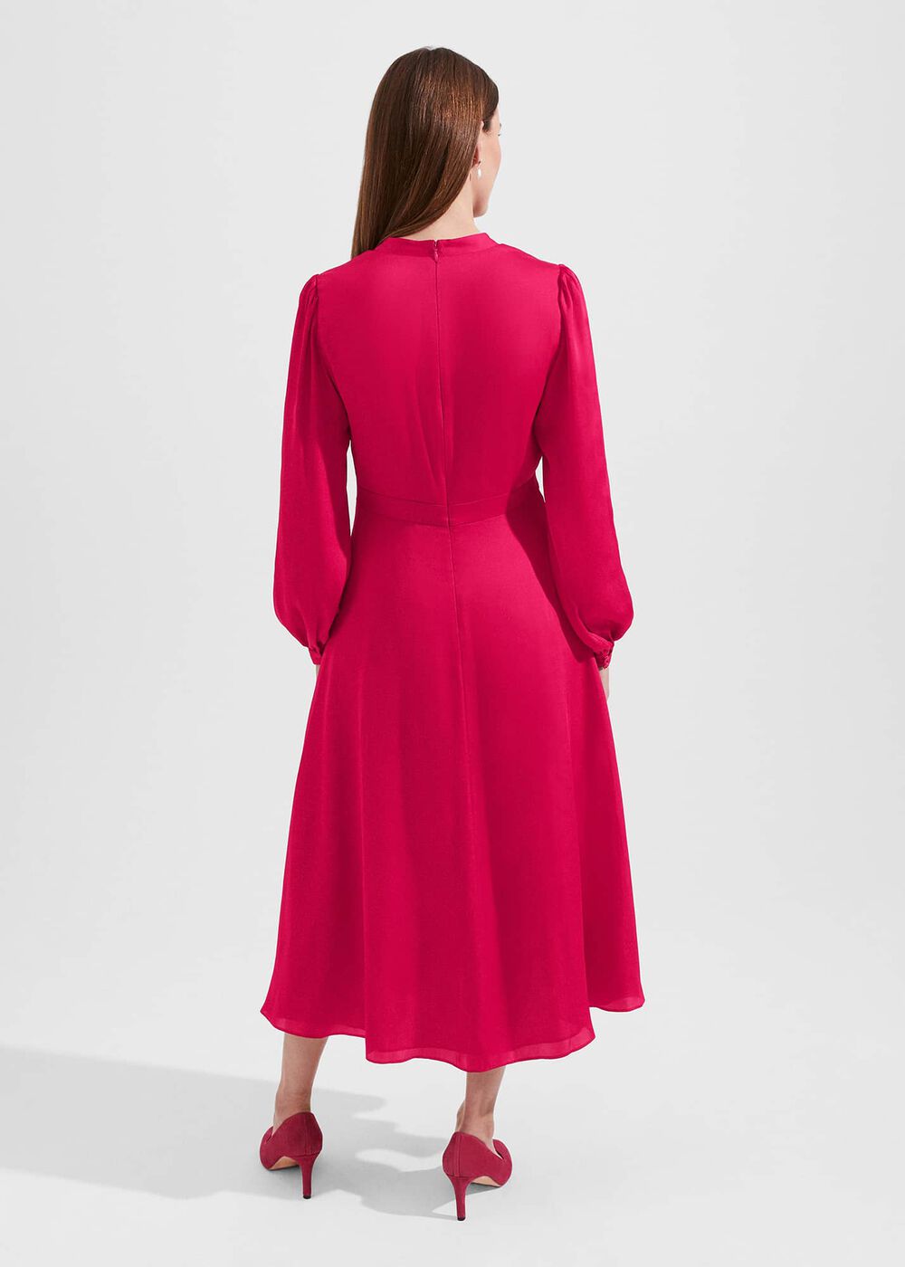 Ivanna Fit And Flare Dress, Jam Pink, hi-res