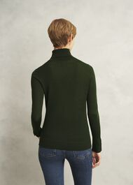 Lara Merino Rollneck Sweater, Yew Green, hi-res